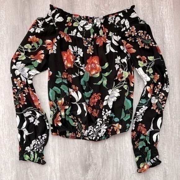 Off The Shoulder Peasant Top S - Picture 1 of 6